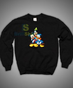 Disney Mickey Donald Goofy Sweatshirt S - 3XL