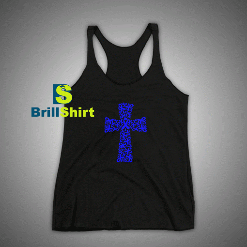 Get It Now Cross Ribbon Warrior Tank Top - Brillshirt.com