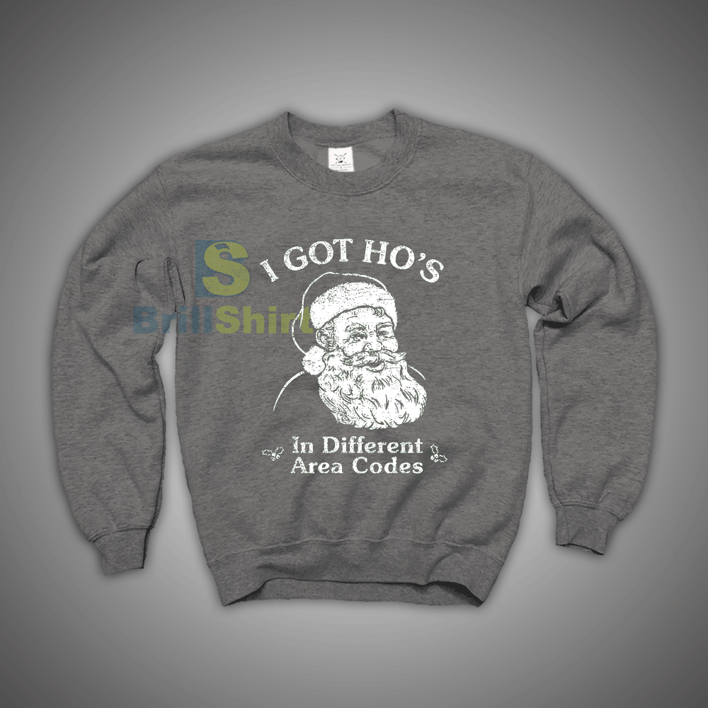 Get It Now Santa I Got Hos Sweatshirt - Brillshirt.com Get It Now Santa I Got Hos Sweatshirt - Brillshirt.com