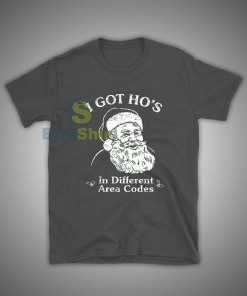 Get it Now Santa I Got Hos T-Shirt - Brillshirt.com