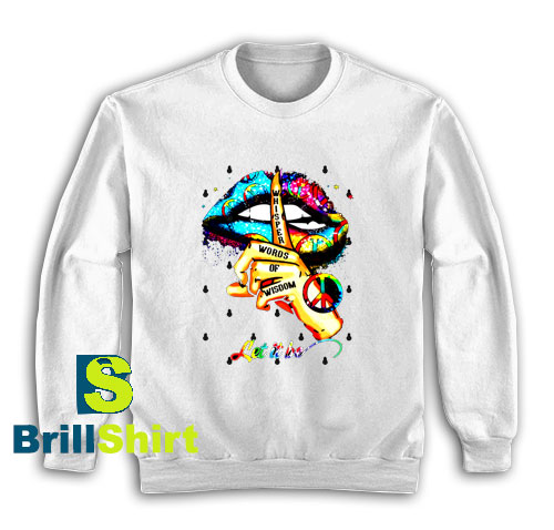 Get It Now Peace Lips Colorful Sweatshirt - Brillshirt.com Get It Now Peace Lips Colorful Sweatshirt - Brillshirt.com