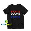 Get it Now Retro Vintage Vote US T-Shirt - Brillshirt.com