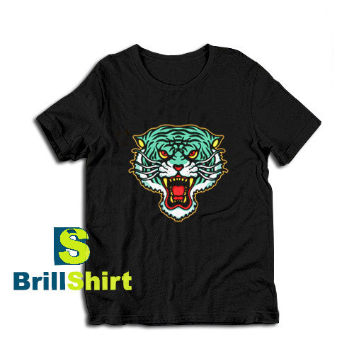 Get it Now Tiger Head Design T-Shirt - Brillshirt.com