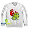 Get It Now Santa and His Triceratops Sweatshirt - Brillshirt.com