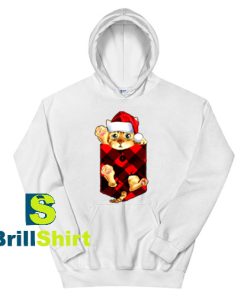 Get It Now Kitty in Pocket Christmas Hoodie - Brillshirt.com