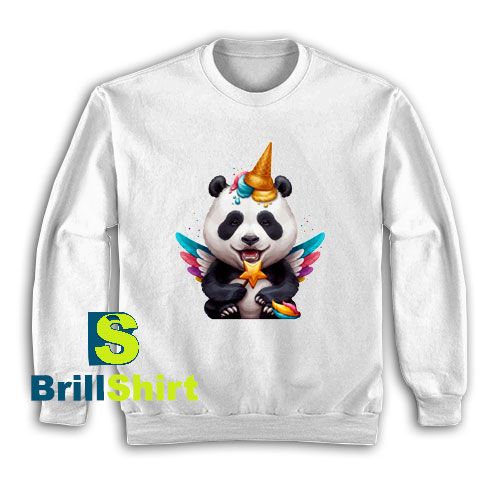 Get It Now Panda Unicorn Design Sweatshirt - Brillshirt.com Get It Now Panda Unicorn Design Sweatshirt - Brillshirt.com
