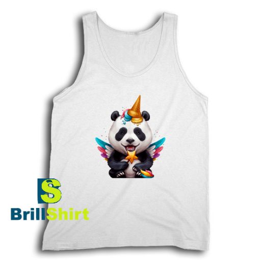 Get It Now Panda Unicorn Design Tank Top - Brillshirt.com