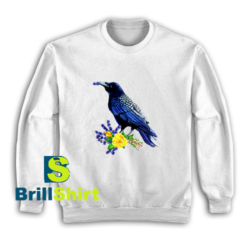 Get It Now Raven and Roses Design Sweatshirt - Brillshirt.com Get It Now Raven and Roses Design Sweatshirt - Brillshirt.com