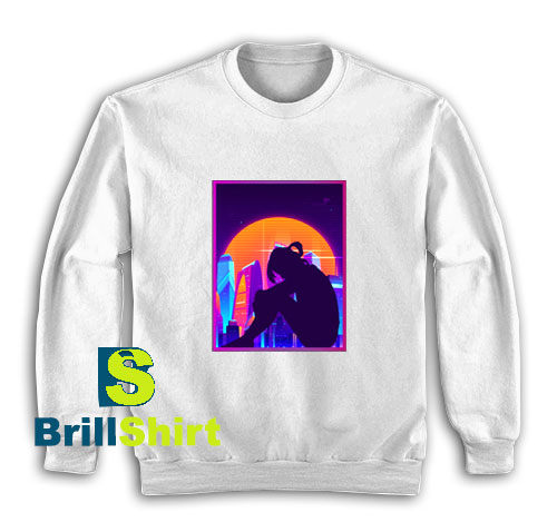 Get It Now Sad Anime Girl Design Sweatshirt - Brillshirt.com Get It Now Sad Anime Girl Design Sweatshirt - Brillshirt.com
