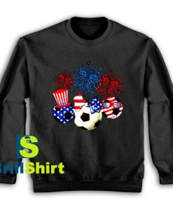 Get It Now Soccer American Flag Sweatshirt - Brillshirt.com
