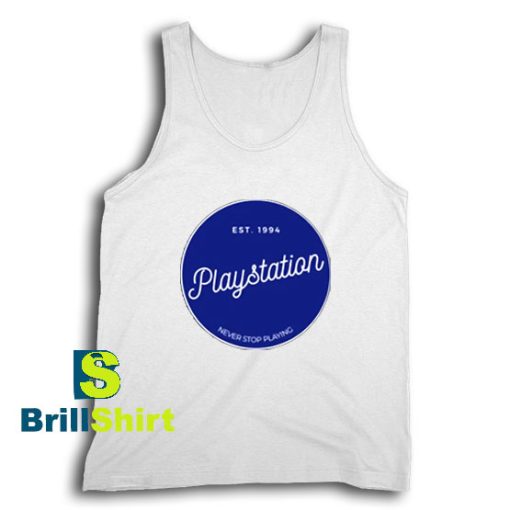 Get It Now Vintage Playstation Design Tank Top - Brillshirt.com