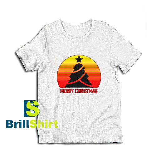 Get it Now Christmas With Sunset Tree T-Shirt - Brillshirt.com