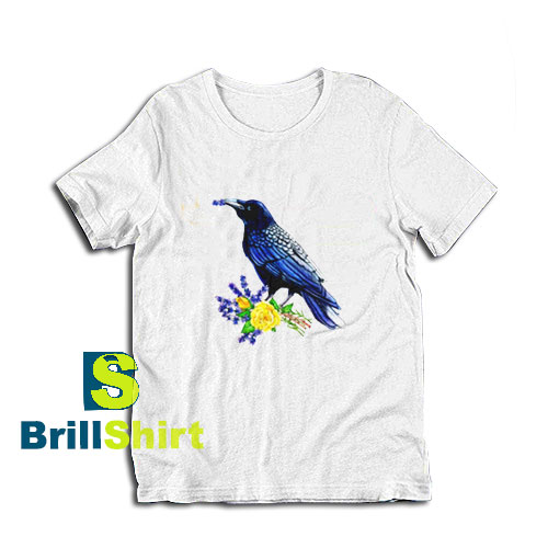 Get it Now Raven and Roses Design T-Shirt - Brillshirt.com Get it Now Raven and Roses Design T-Shirt - Brillshirt.com