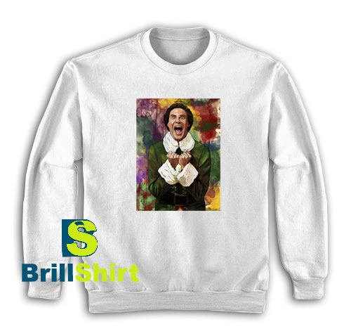 Elf-Santa-Coming-Sweatshirt Elf-Santa-Coming-Sweatshirt