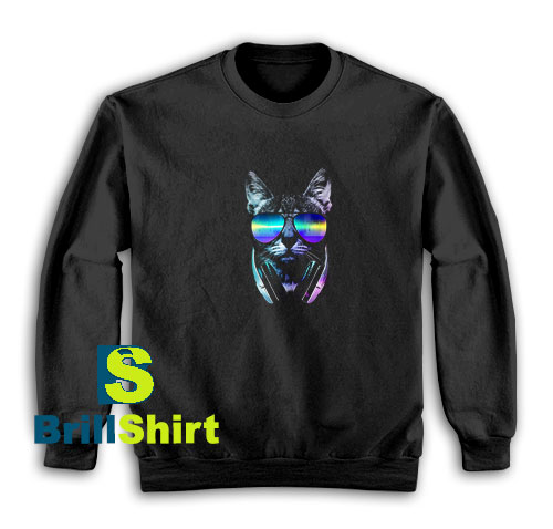 Music-Lover-Cat-Sweatshirt Music-Lover-Cat-Sweatshirt