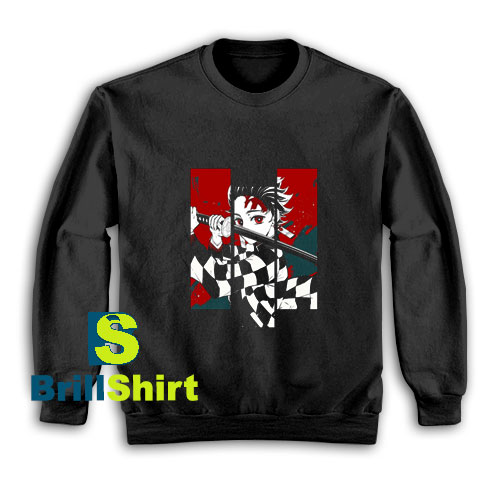 Anime-Character-Tanjiro-Kamado-Sweatshirt Anime-Character-Tanjiro-Kamado-Sweatshirt