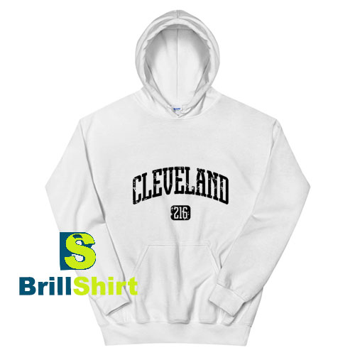 Cleveland-216-White-Hoodie Cleveland-216-White-Hoodie
