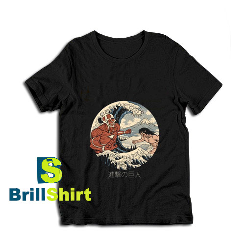 Attack-On-Titan-Kanagawa-Wave-T-Shirt Attack-On-Titan-Kanagawa-Wave-T-Shirt