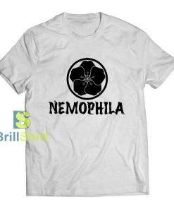 Black Flower Nemophila T-Shirt