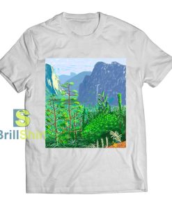 David Hockney Fields In Rural Mountains T-Shirt