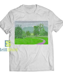 David Hockney Heavy Rain In Mountains T-Shirt