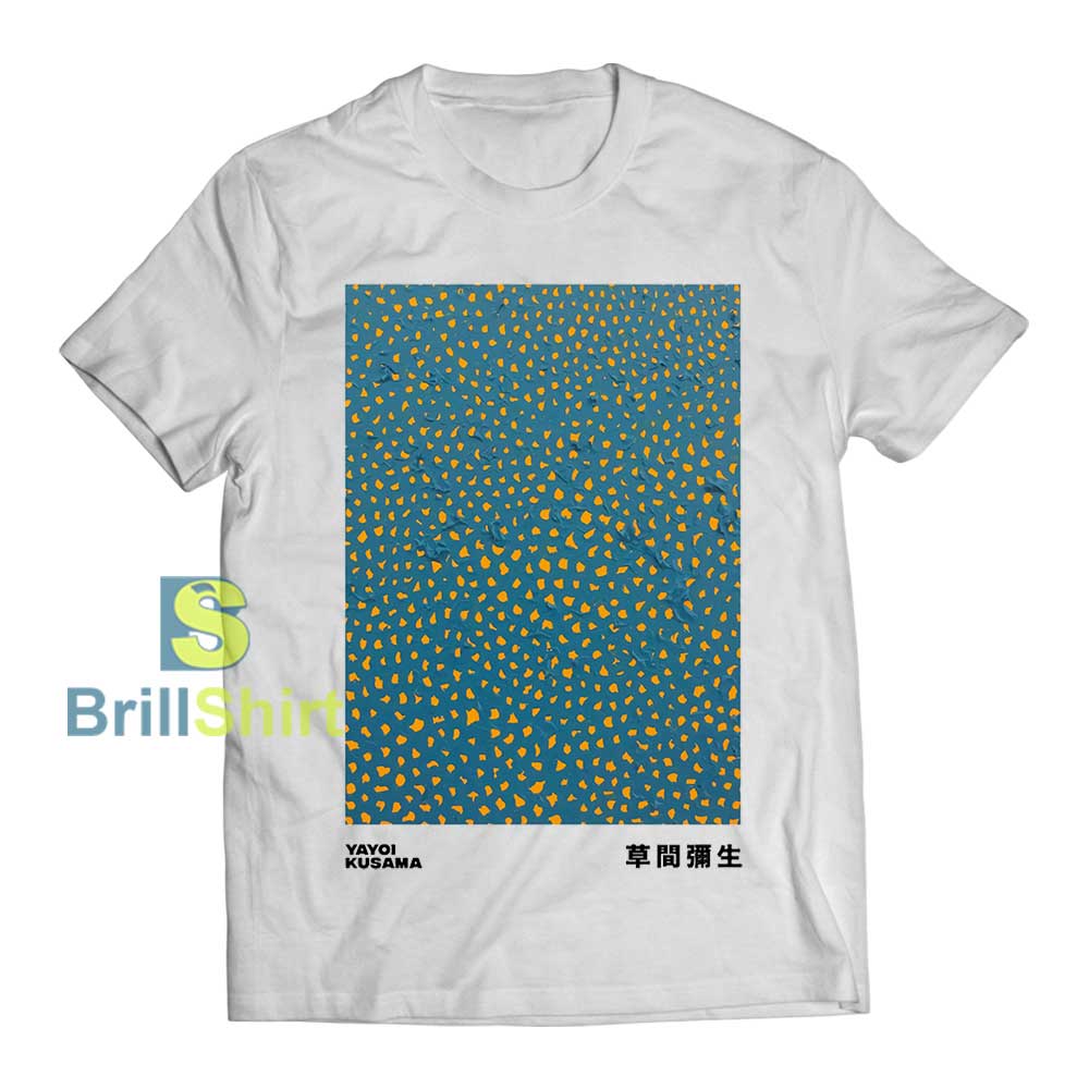 Yayoi Kusama Yellow Dot Middle of Blue