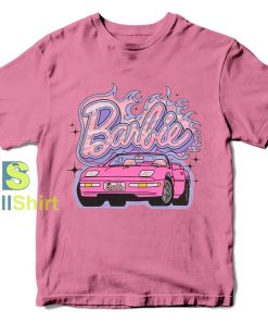 Barbie Glitter Car Boyfriend T-Shirt