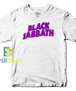 Black Sabbath Logo Purple T-Shirt