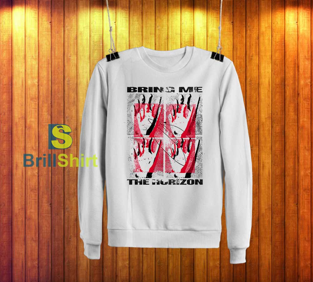 Bring Me The Horizon Red Crescent Moons Sweatshirt Bring Me The Horizon Red Crescent Moons Sweatshirt