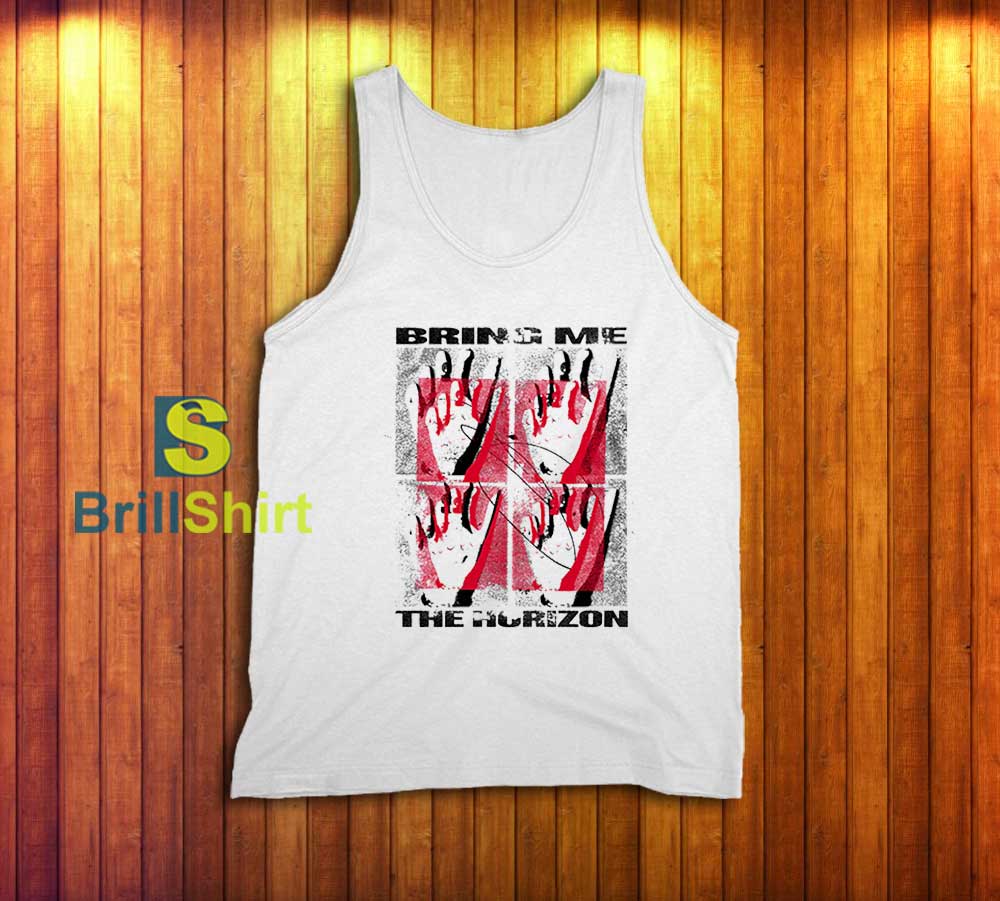 Bring Me The Horizon Red Crescent Moons Tank Top Bring Me The Horizon Red Crescent Moons Tank Top