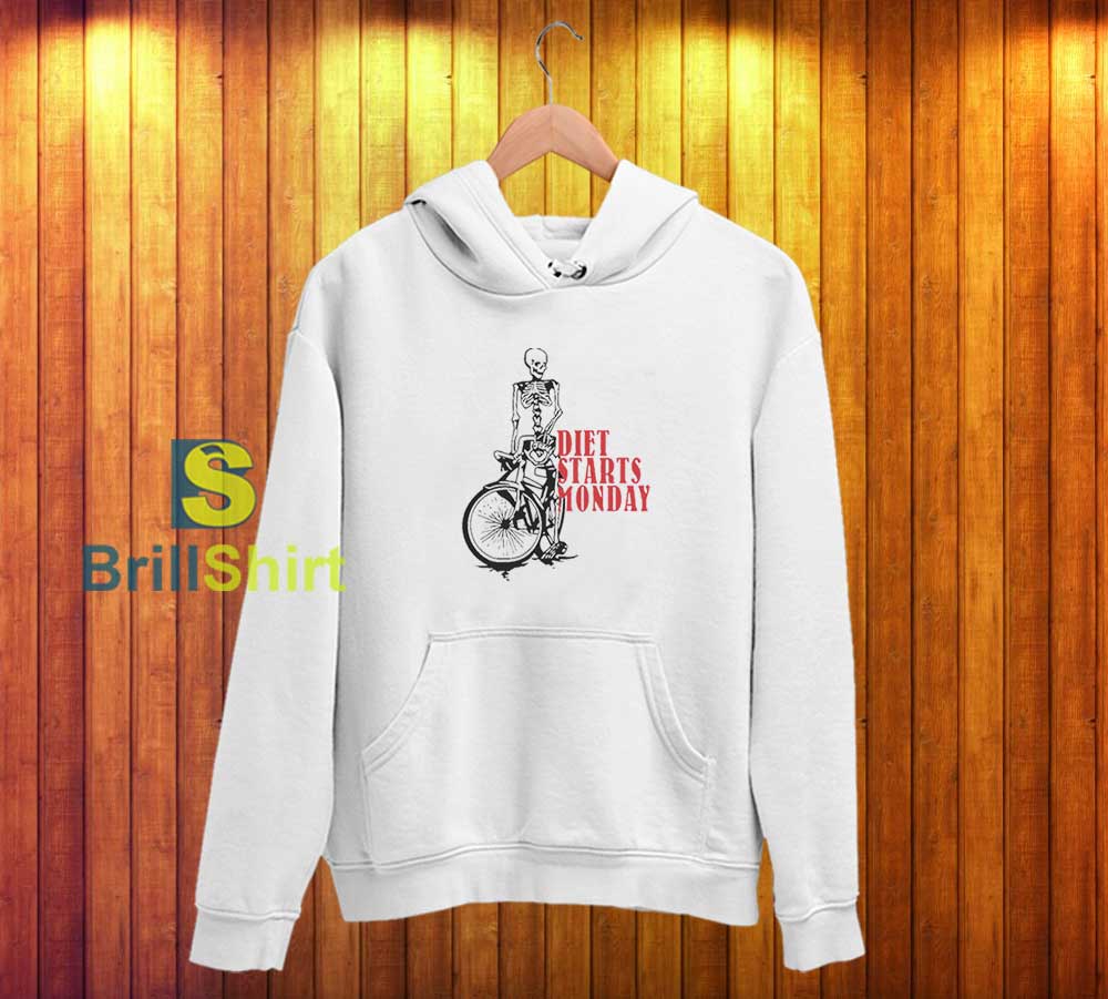 Diet Starts Monday Bicycle Hoodie Diet Starts Monday Bicycle Hoodie