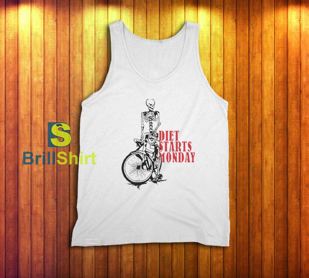 Diet Starts Monday Bicycle Tank Top Diet Starts Monday Bicycle Tank Top