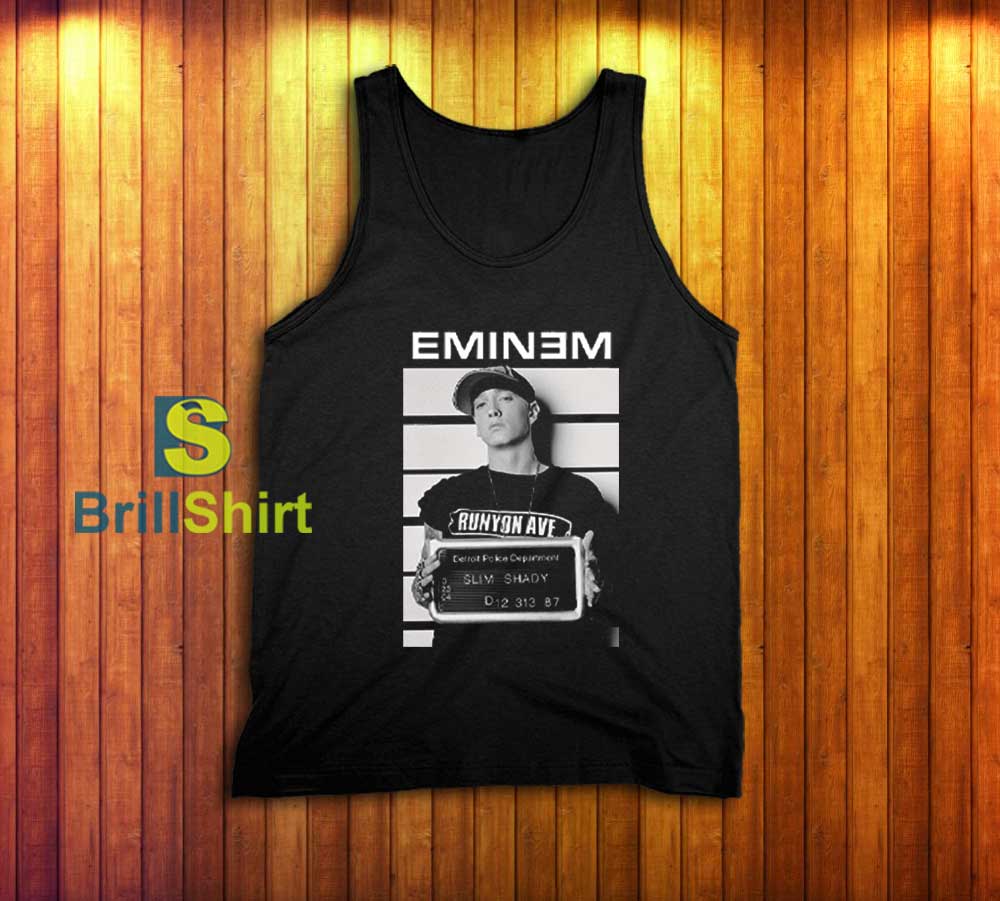 Eminem Criminal Records Tank Top Eminem Criminal Records Tank Top