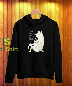 David Shrigley Fat Pig Hoodie