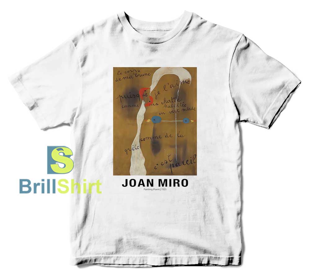 Joan Miro Painting Poem 1925 T-Shirt Joan Miro Painting Poem 1925 T-Shirt
