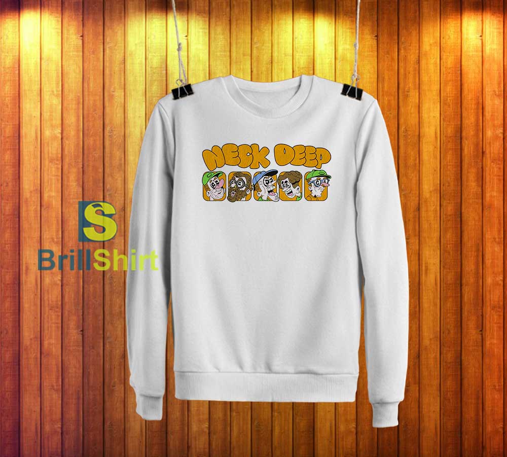 Neck Deep Cartoon Band Sweatshirt Neck Deep Cartoon Band Sweatshirt