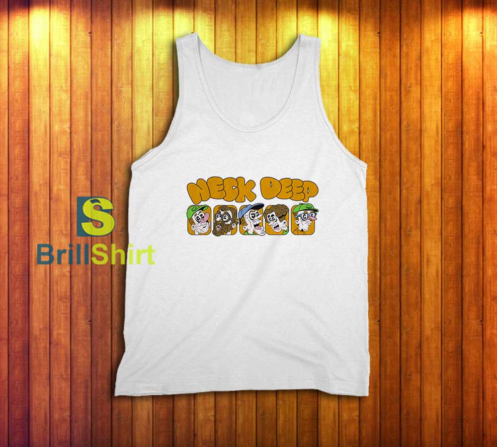 Neck Deep Cartoon Band Tank Top Neck Deep Cartoon Band Tank Top