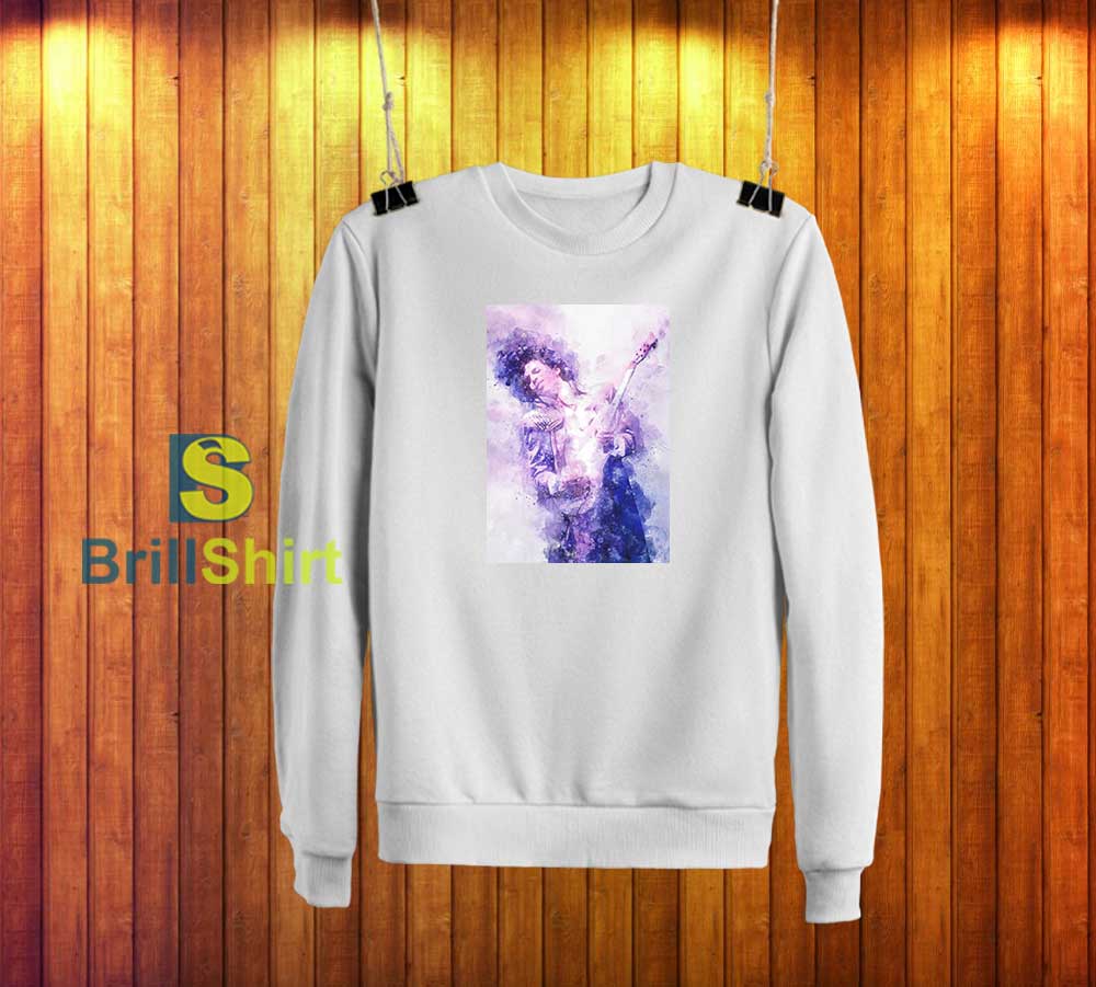 Prince Purple Watercolor Sweatshirt Prince Purple Watercolor Sweatshirt