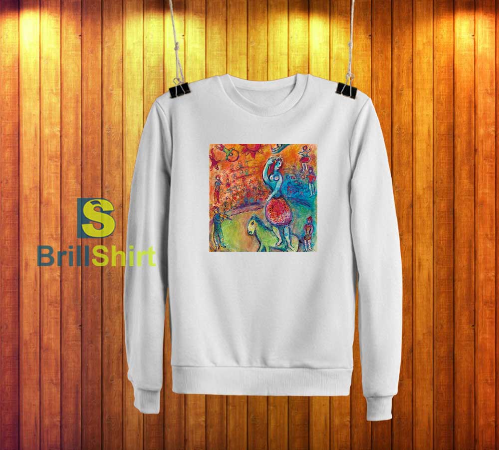 Marc Chagall Woman Riding Horse Sweatshirt Marc Chagall Woman Riding Horse Sweatshirt