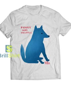 David Shrigley Foxes Are Helpful T-Shirt