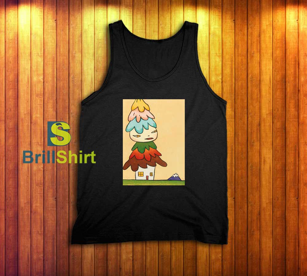 Yoshitomo Nara Mushroom House Tank Top Yoshitomo Nara Mushroom House Tank Top