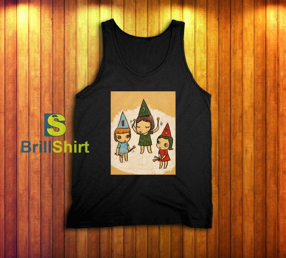 Yoshitomo Nara Three Little Girl Tank Top Yoshitomo Nara Three Little Girl Tank Top