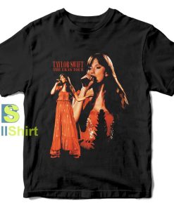 Taylor Swift The Eras Tour Photo Black T-Shirt