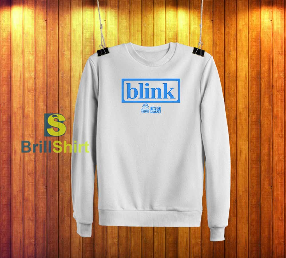 Blink 182 Logo Cargo Records Sweatshirt Blink 182 Logo Cargo Records Sweatshirt