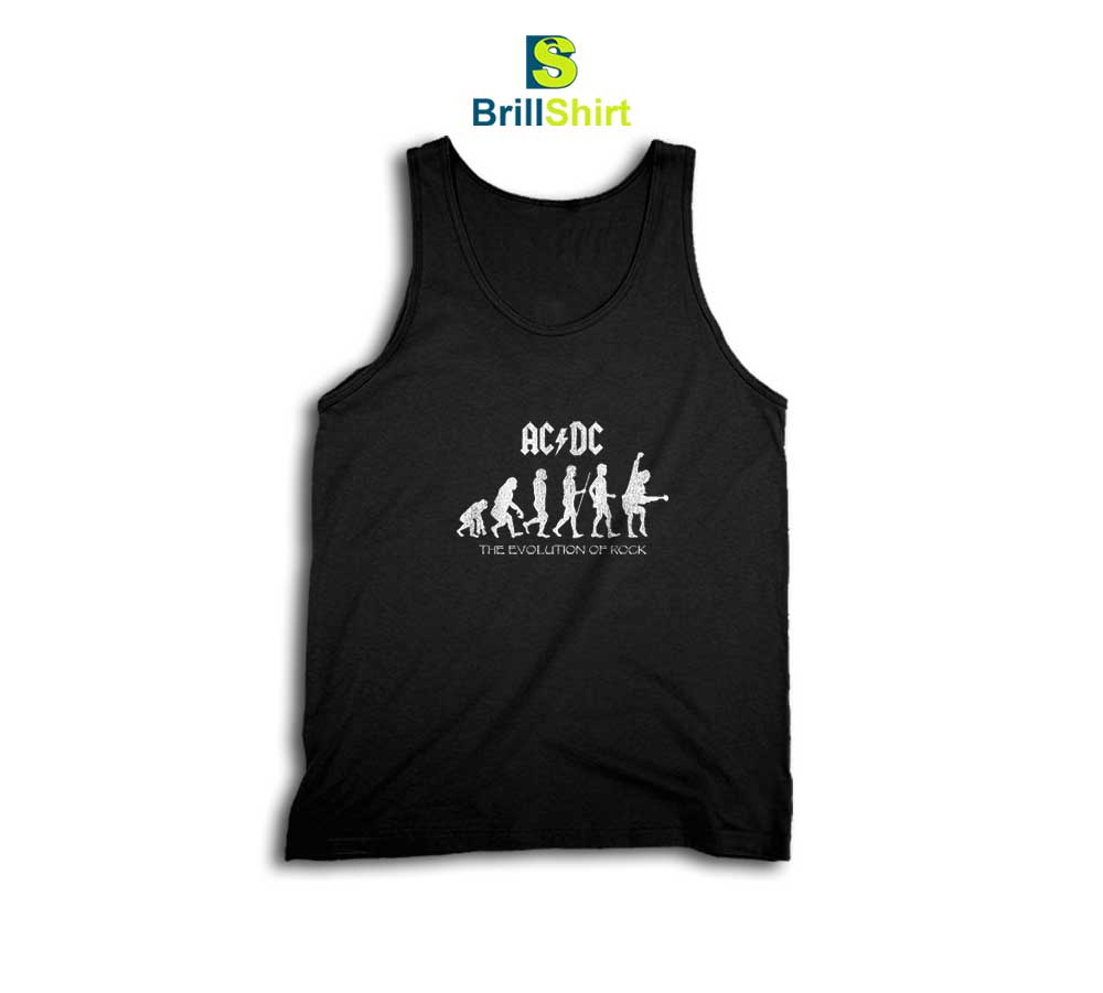 ACDC Evolution Of Rock Black Tank Top ACDC Evolution Of Rock Black Tank Top