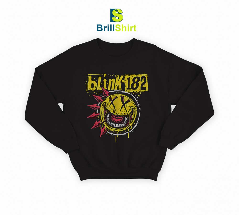 Blink---182-Punk-Smiley-Sweatshirt- Blink---182-Punk-Smiley-Sweatshirt-
