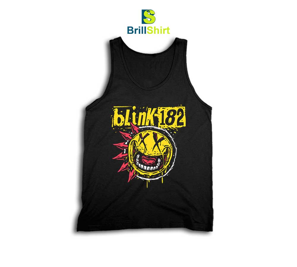 Blink---182-Punk-Smiley-Tank-Top- Blink---182-Punk-Smiley-Tank-Top-