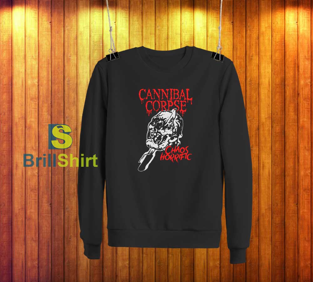 Cannibal Corpse Ice Pick Skull Sweatshirt Cannibal Corpse Ice Pick Skull Sweatshirt