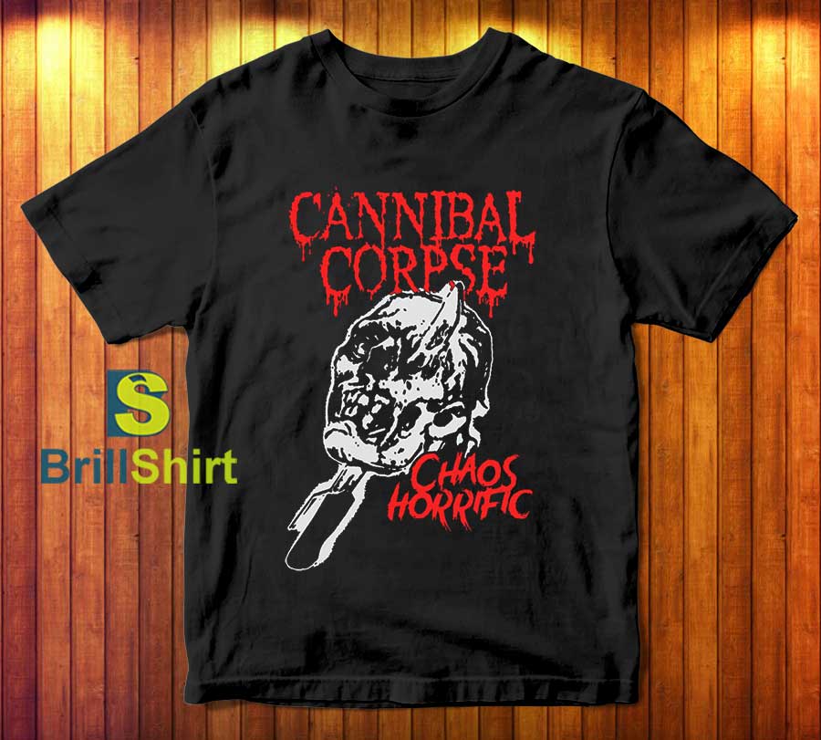 Cannibal Corpse Ice Pick Skull T-Shirt Cannibal Corpse Ice Pick Skull T-Shirt