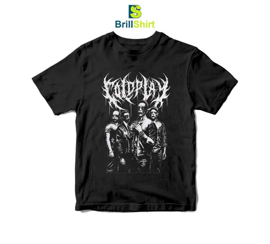 Coldplay Black Metal T-Shirt Coldplay Black Metal T-Shirt